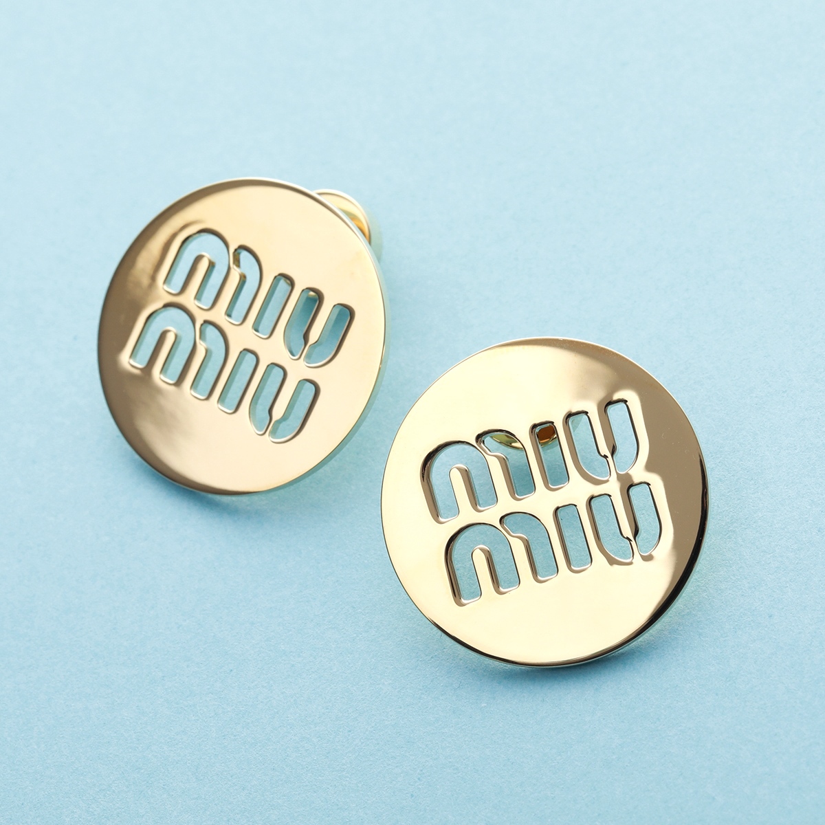 miu MIUMIU ミュウミュウ ピアス 5JO849 2DTU レディース ロゴ