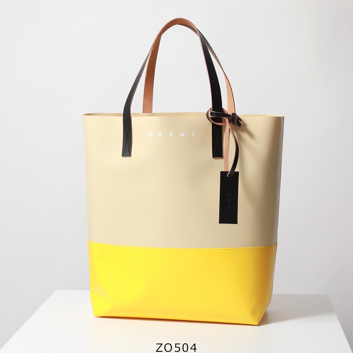 MARNI マルニ トートバッグ TRIBECA トライベッカ SHMQ0037A0 P3572 メンズ PVC ショッピングバッグ バイカラー ロゴ 鞄 カラー9色｜s-musee｜10