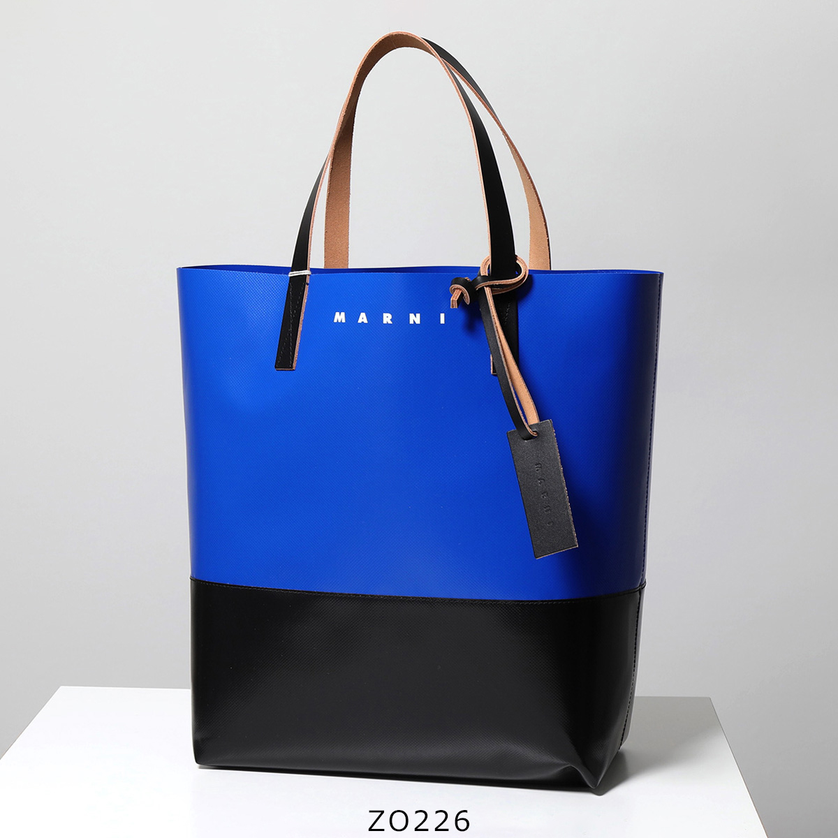 MARNI マルニ トートバッグ TRIBECA トライベッカ SHMQ0037A0 P3572 メンズ PVC ショッピングバッグ バイカラー ロゴ 鞄 カラー9色｜s-musee｜06