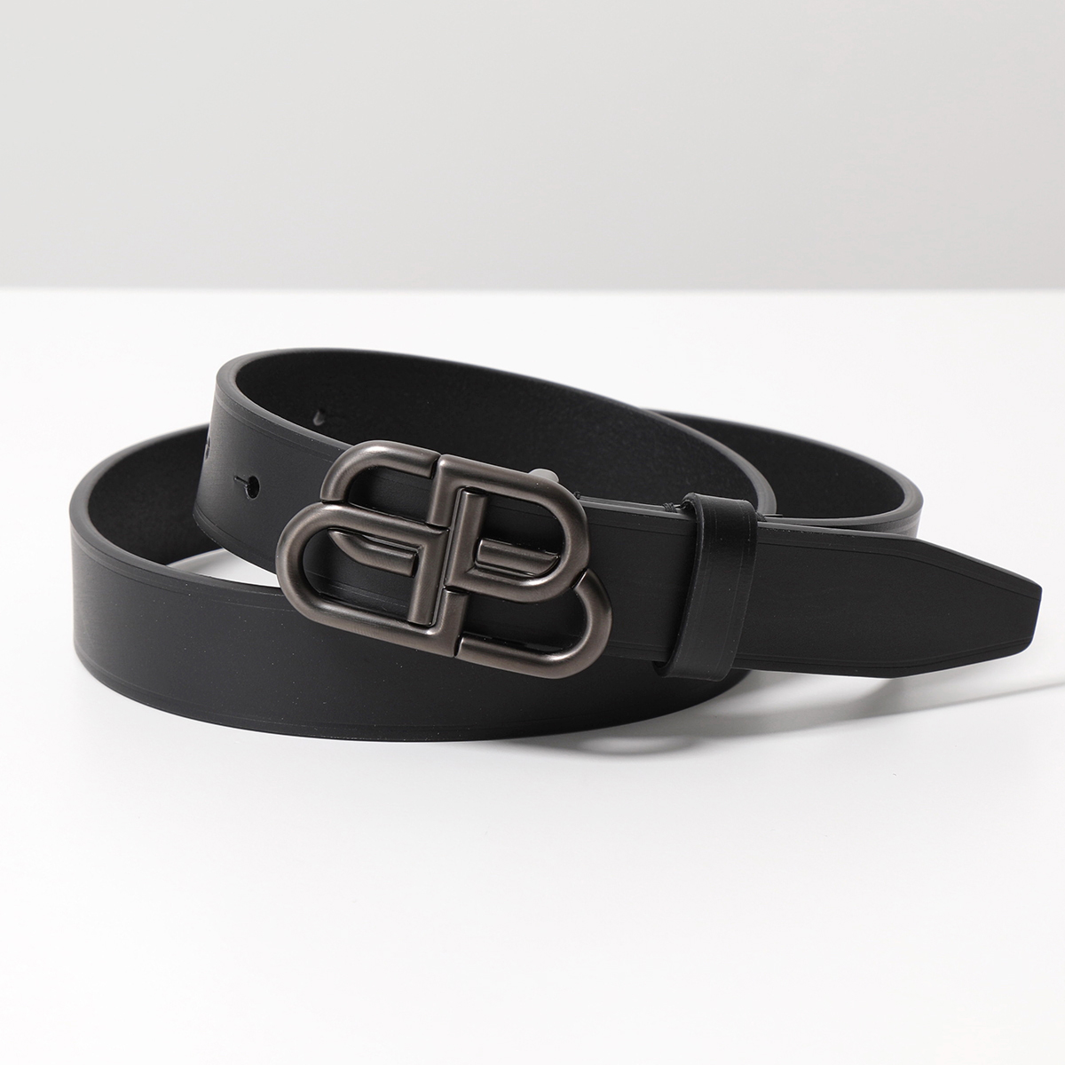 BALENCIAGA バレンシアガ ベルト BB THIN BELT 581690 1CH04 メンズ BBロゴ レザー ナローベルト カラー2色