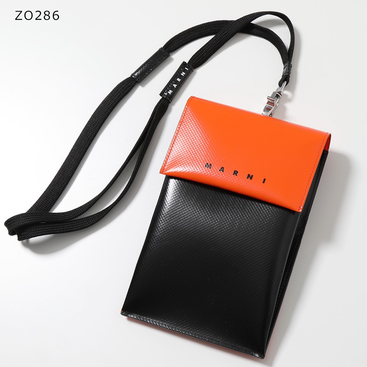 MARNI マルニ フォンケース TEMI0004A4 P3572 P5769 メンズ PVC バイカラー ネックポーチ ショルダーバッグ  クロスボディ 携帯ケース 鞄 カラー5色