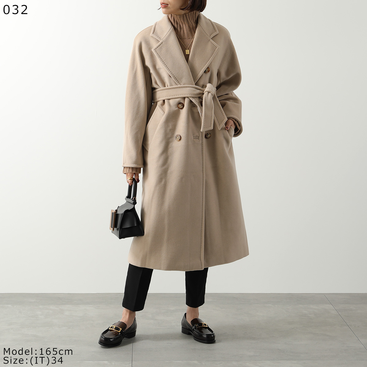 MAX MARA マックスマーラ チェスターコート MADAME マダム 101801 アイコンコート カシミヤ ウール ダブルブレスト  ベルテッドコート ロング カラー3色