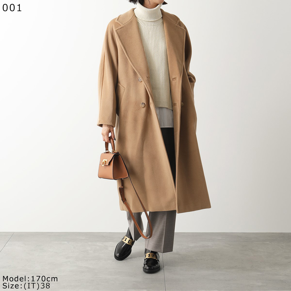 MAX MARA マックスマーラ チェスターコート MADAME マダム 101801 アイコンコート カシミヤ ウール ダブルブレスト  ベルテッドコート ロング カラー3色