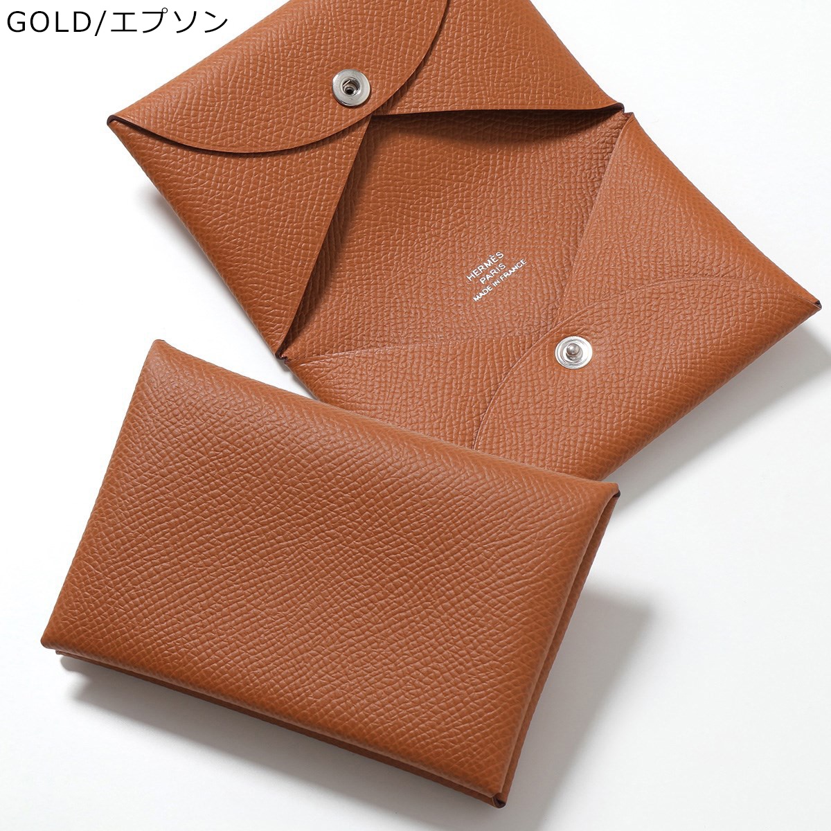 HERMES エルメス カードケース CALVI カルヴィ 044164CK 078309CK レディース レザー パスケース 名刺入れ SV  カラー15色