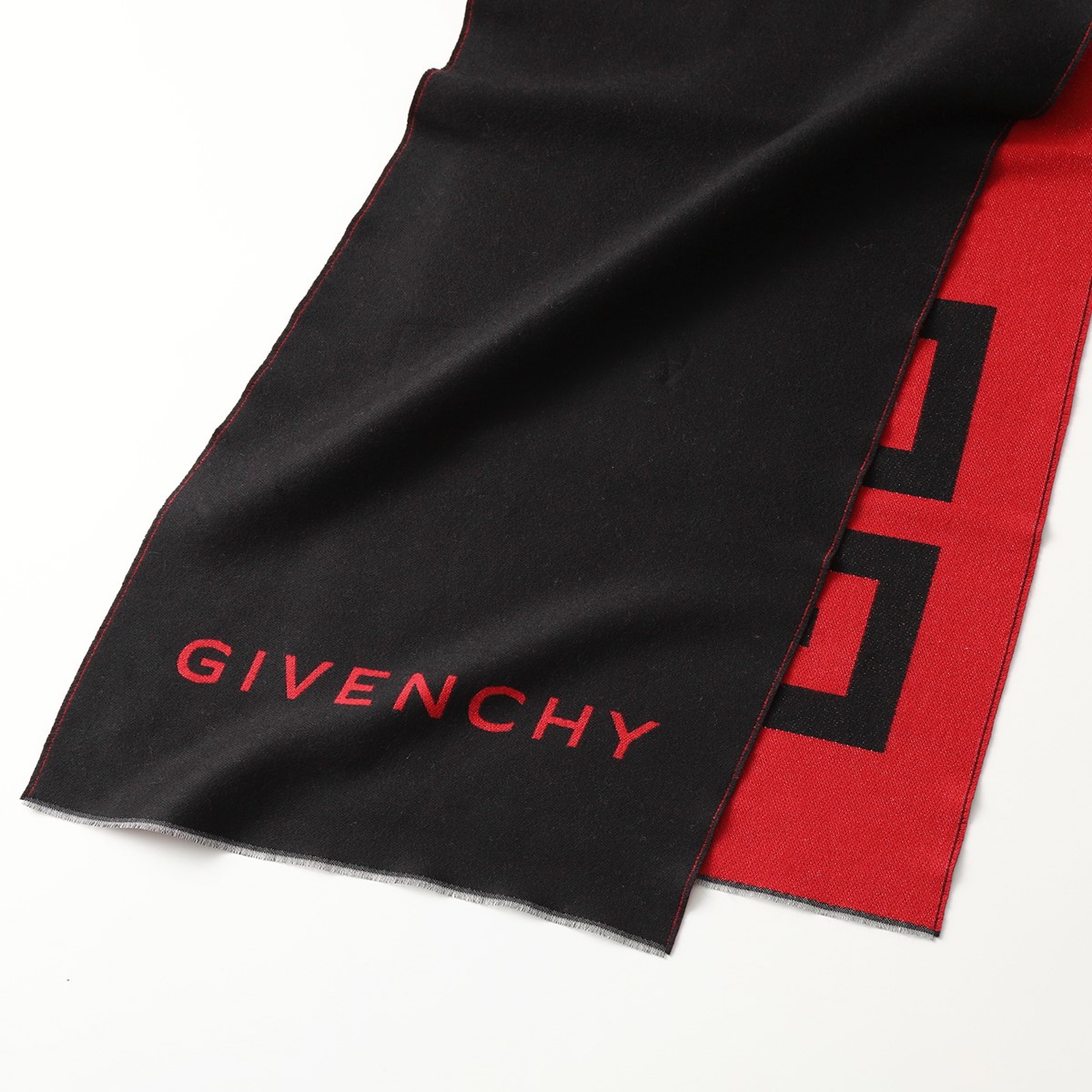 GIVENCHY ジバンシィ マフラー 35×180 GV3518 J4546 レディース シルク混ウール ストール 4G ロゴ カラー4色