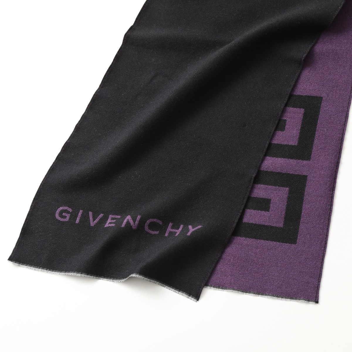 GIVENCHY ジバンシィ マフラー 35×180 GV3518 J4546 レディース シルク混ウール ストール 4G ロゴ カラー4色