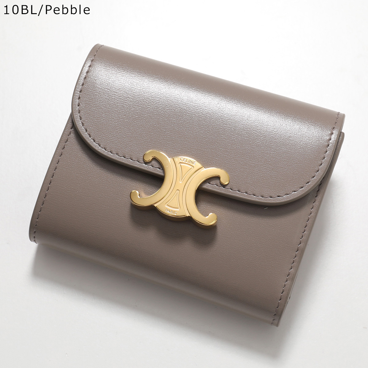 CELINE セリーヌ ミニ財布 ミニウォレット トリオンフ 新品 未使用 CELINE】セリーヌ トリオンフ 折りたたみ ミニ財布 (CELINE