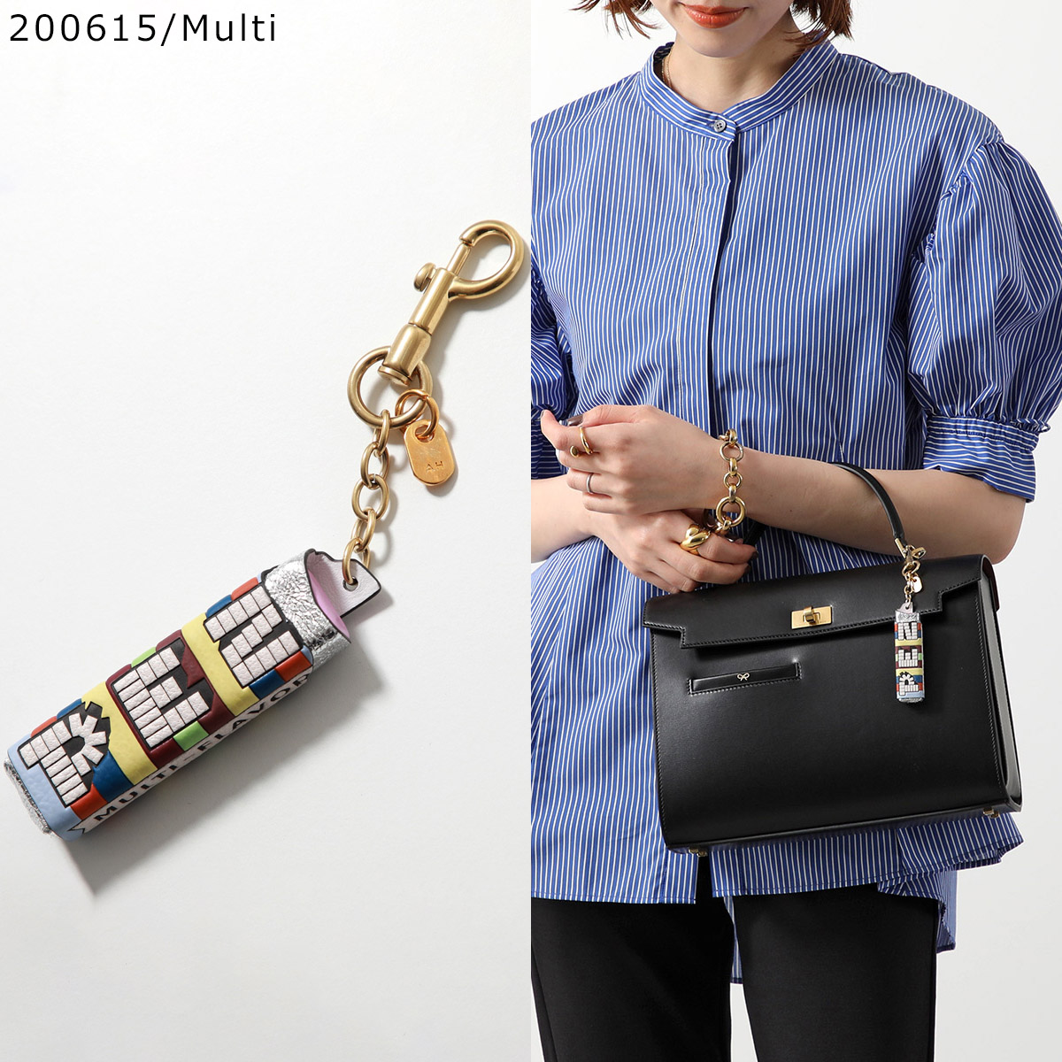 ANYA HINDMARCH キーリング Charm Ketchup 193757 Love Hearts