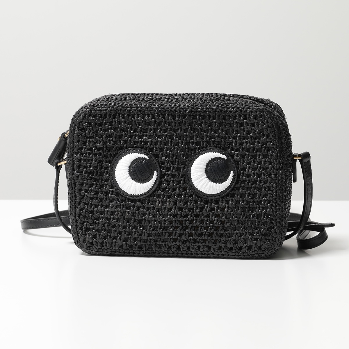 ANYA HINDMARCH アニヤハインドマーチ ショルダーバッグ Cross Body Raffia Eyes アイズ 168342 168328  174084 174091 ラフィア かごバッグ カゴ 鞄