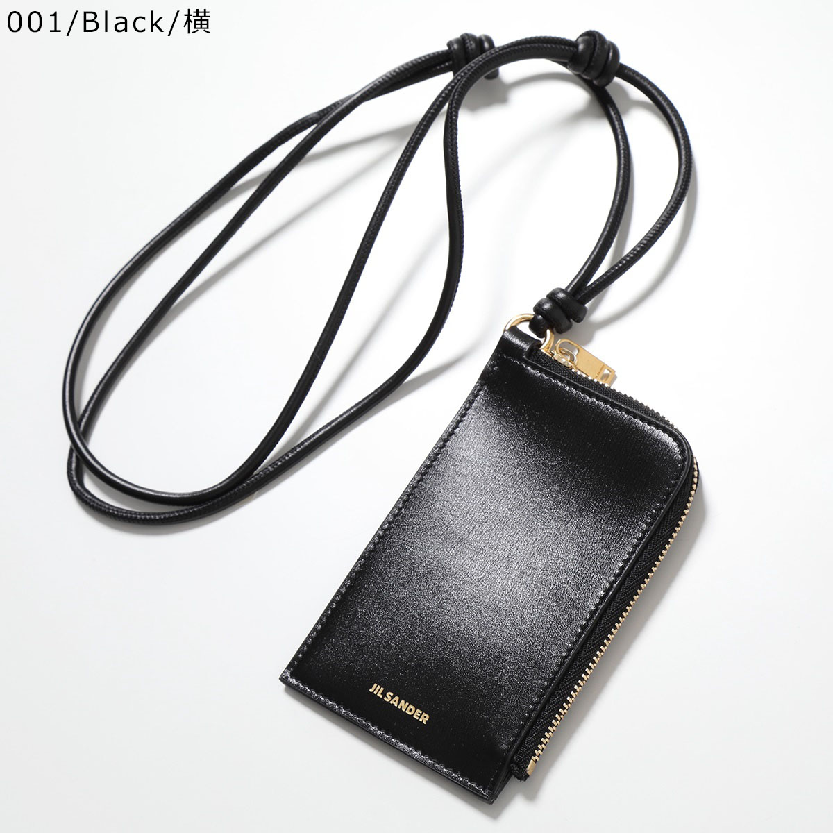 JILSANDER ジル・サンダーロゴ エンボス ジップ カードホルダー JIL SANDER ジルサンダー エンボスロゴ レザーカードケース