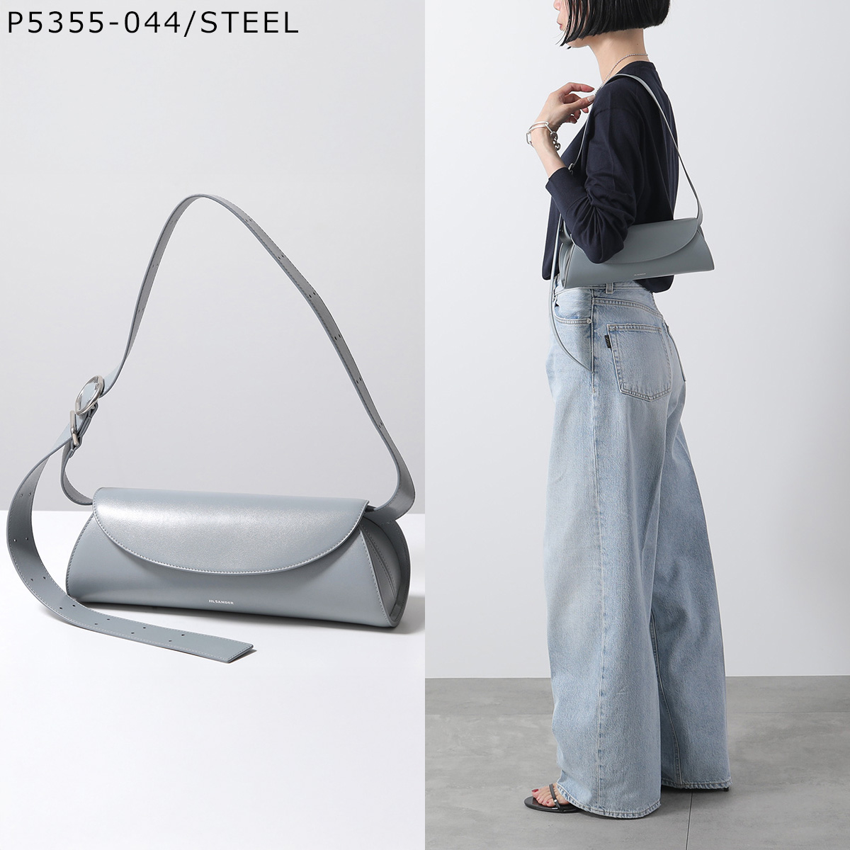JIL SANDER ジルサンダー ハンドバッグ CANNOLO SM カンノーロ スモール J07WD0023 P5355 P4840 レディース レザー ロゴ 鞄 カラー11色 J07WD0023P5355001
