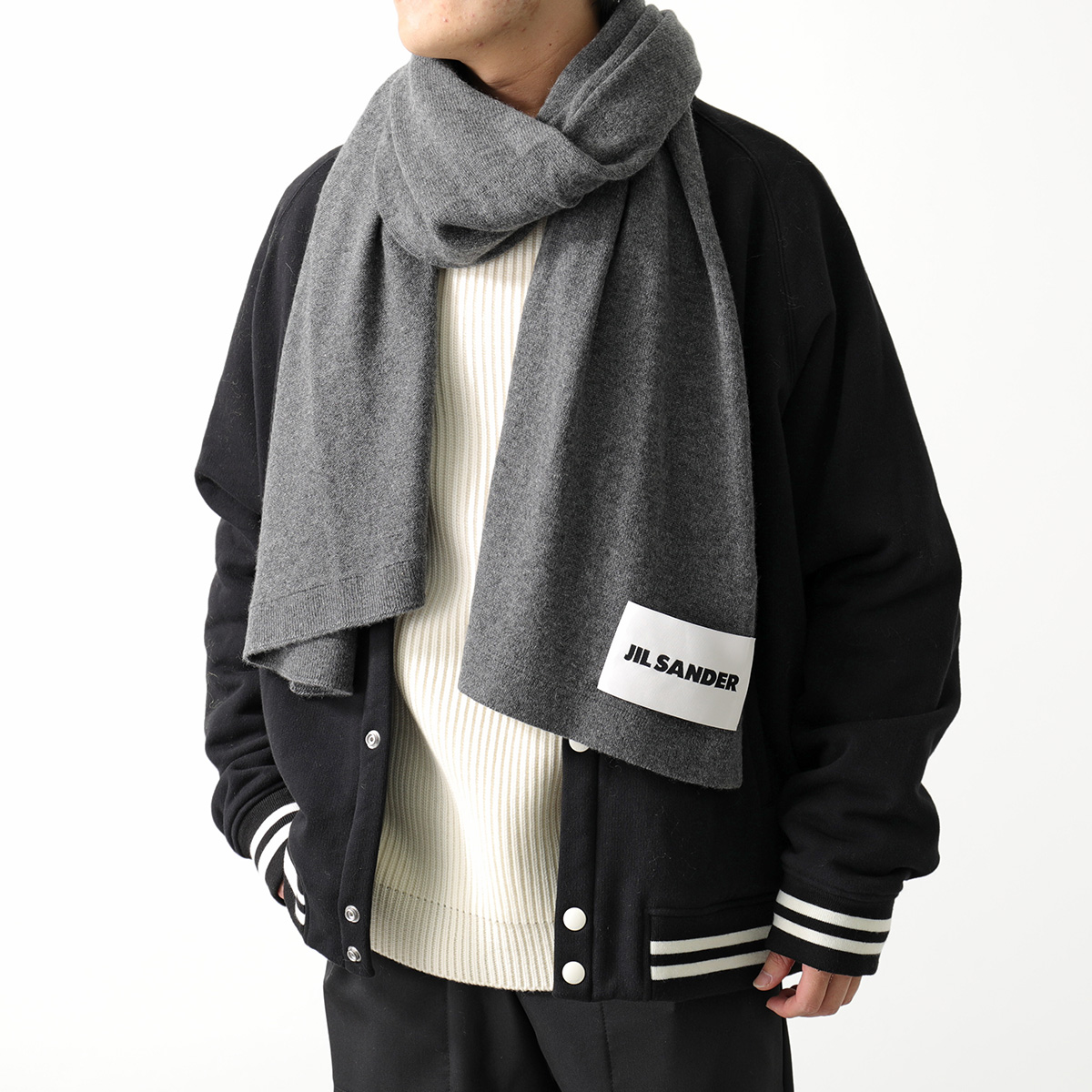 JIL SANDER ジルサンダー カシミヤ マフラー ストール ユニセックス JIL SANDER ジルサンダー カシミヤ マフラー ストール ユニセックス