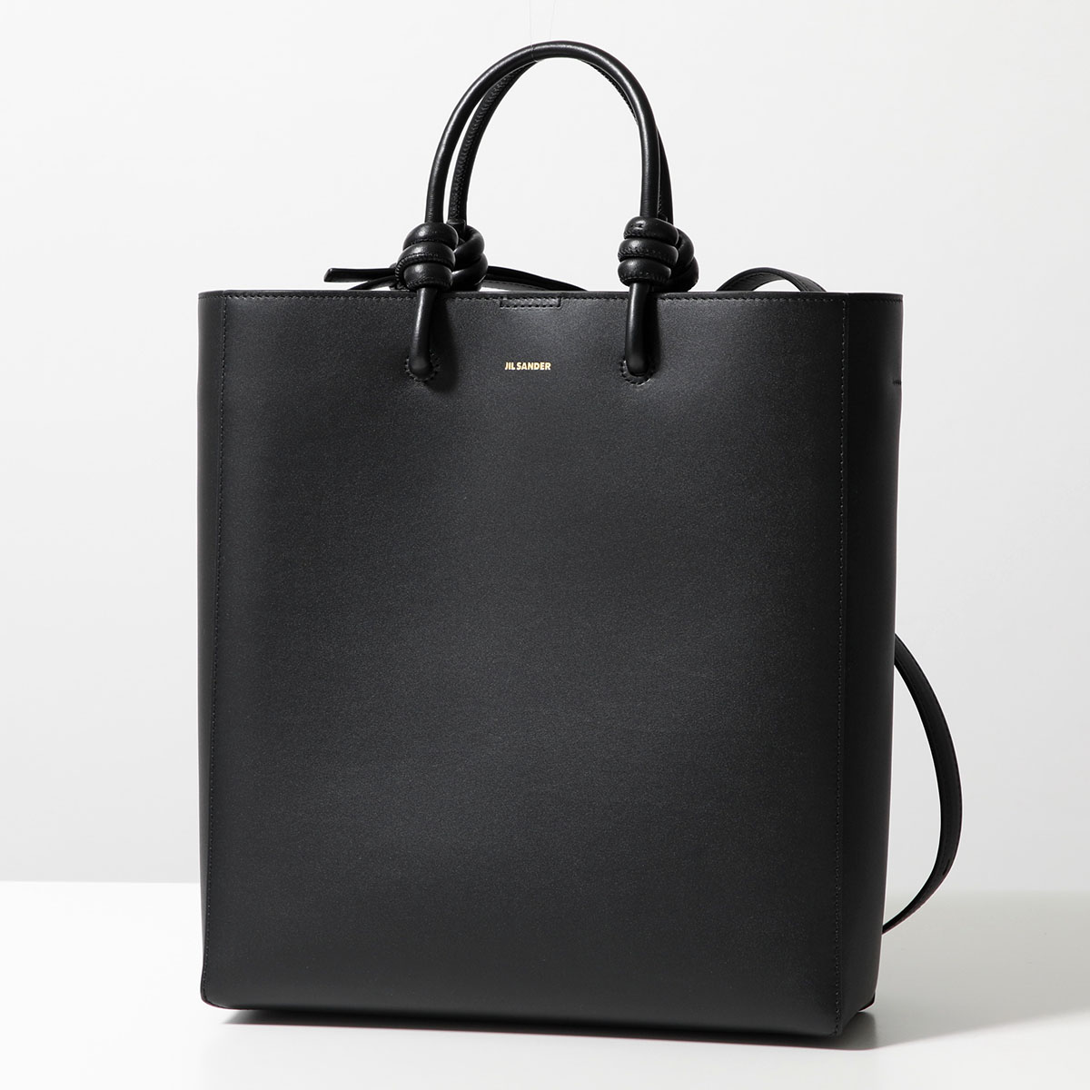 JIL SANDER ジルサンダー トートバッグ GIRO TOTE ジロ J07WD0018 P5864 レディース ハンドバッグ ロゴ レザー ショルダーバッグ 鞄 001/BLACK｜s-musee｜02