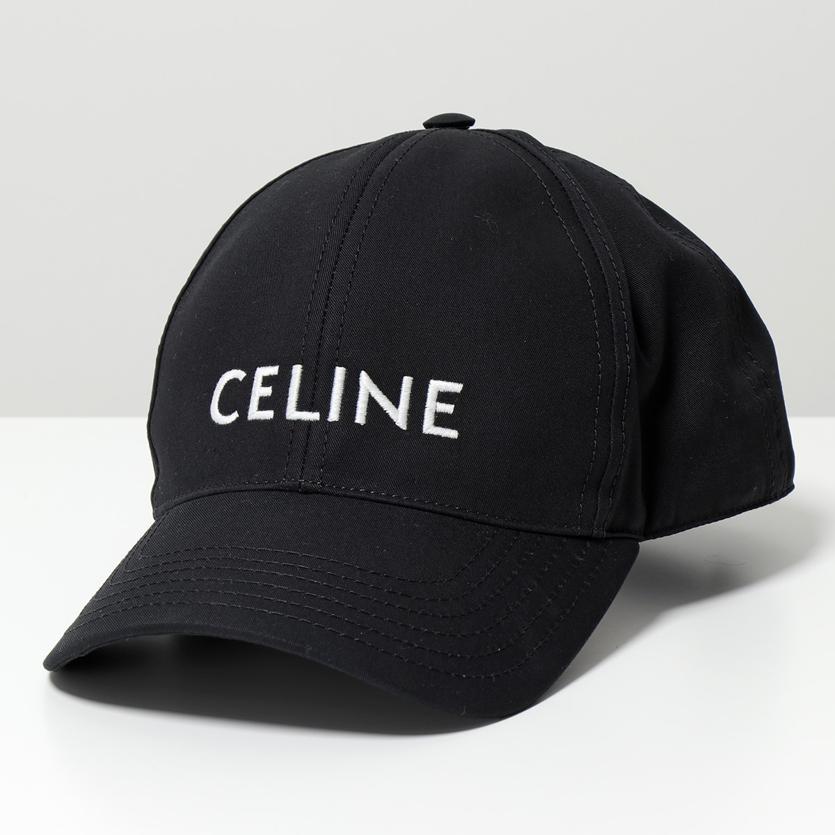 CELINE セリーヌ ベースボールキャップ 2AUS9969P.38NO 2AUS9969P.19EH レディース コットンギャバジン 帽子 ロゴ刺繍 カラー2色｜s-musee｜02