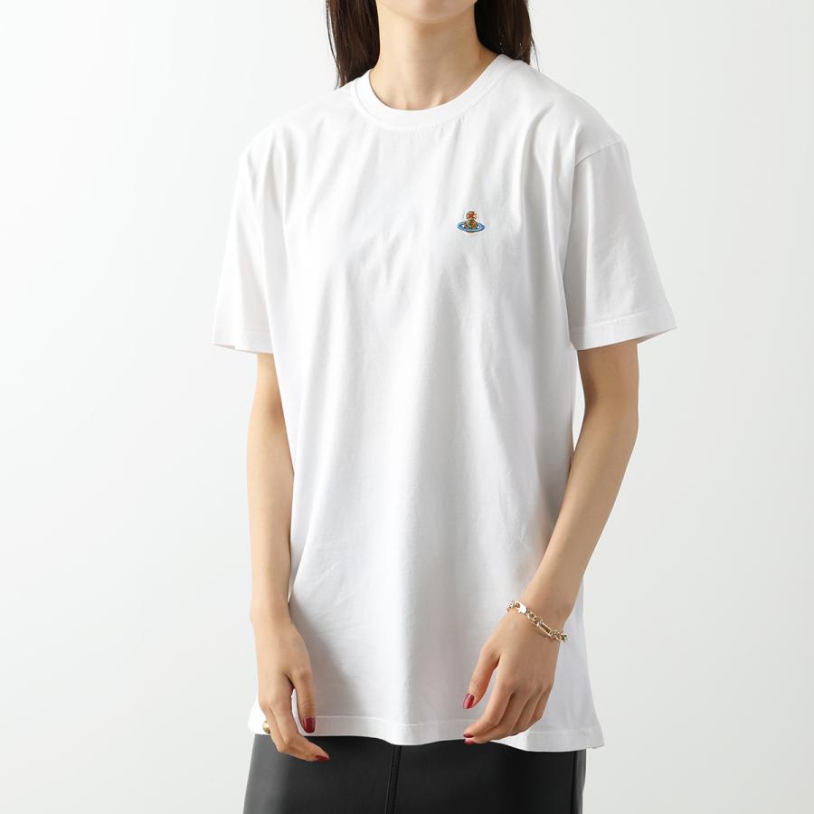 Vivienne Westwood ヴィヴィアンウエストウッド 半袖 Tシャツ 3G010006 J001M レディース クルーネック カットソー コットン オーブ 刺繍 カラー2色｜s-musee｜02