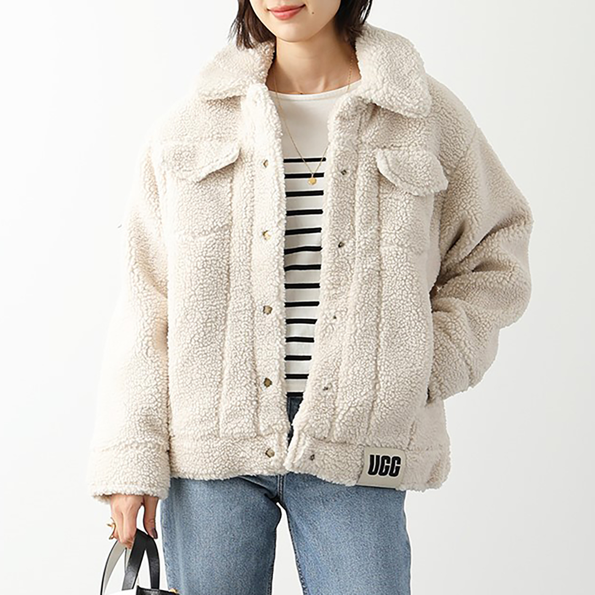 UGG アグ ボアジャケット W FRANKIE SHERPA TRUCKER JACKET UGG アグ ボアジャケット W FRANKIE SHERPA TRUCKER JACKET