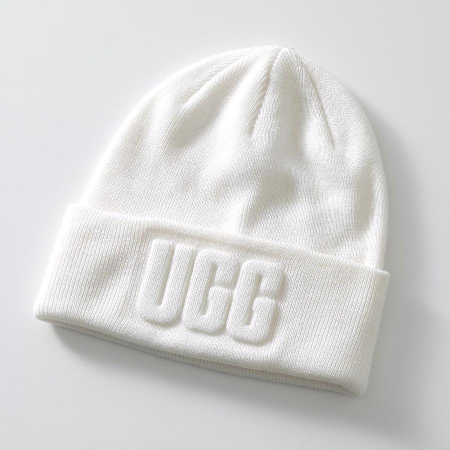UGG アグ ニット帽 W 3D GRAPHIC LOGO BEANIE 21675 メンズ 立体ロゴ ウールブレンド リブ ビーニー ニットキャップ 帽子 カラー3色｜s-musee｜03