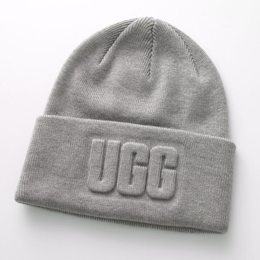 UGG アグ ニット帽 W 3D GRAPHIC LOGO BEANIE 21675 メンズ 立体ロゴ ウールブレンド リブ ビーニー ニットキャップ 帽子 カラー3色｜s-musee｜04