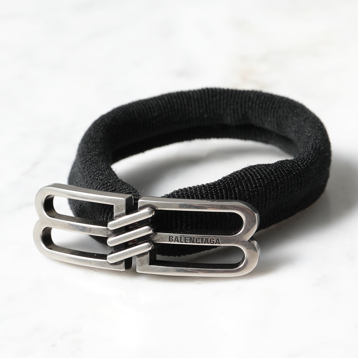 BALENCIAGA BBアイコンバレンシアガヘアゴム BALENCIAGA バレンシアガ ヘアタイ BB ICON HAIR TIE 718894