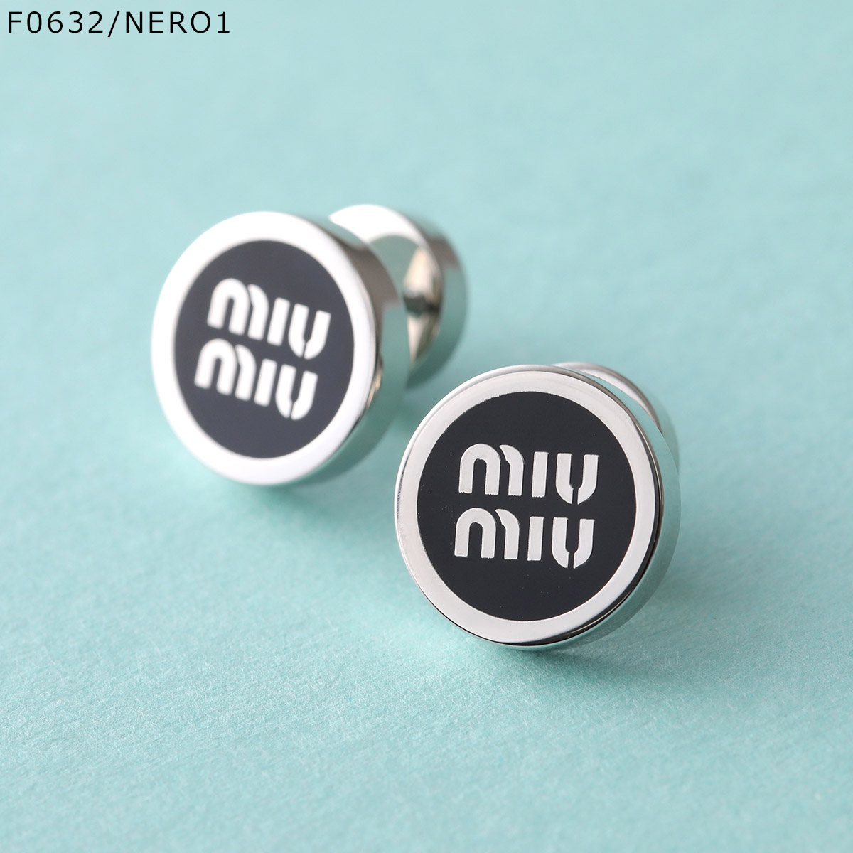 miu MIUMIU ミュウミュウ ピアス 5JO912 2F6T レディース ロゴ