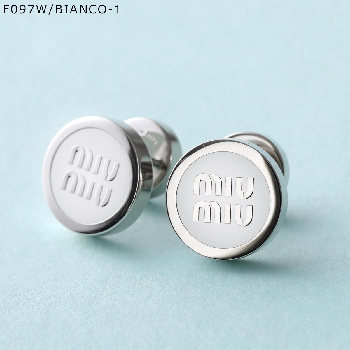 miu MIUMIU ミュウミュウ ピアス 5JO912 2F6T レディース ロゴ