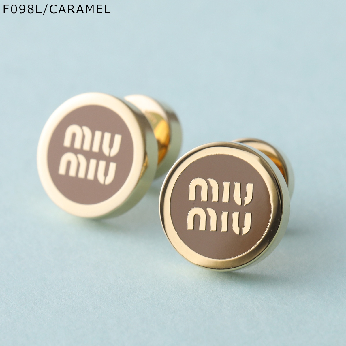 miu MIUMIU ミュウミュウ ピアス 5JO912 2F6T レディース ロゴ