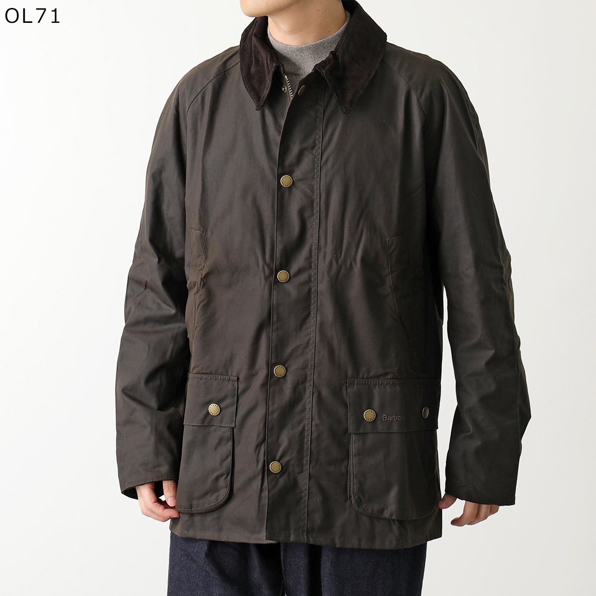 Barbour バブアー ワックスジャケット ASHBY WAX JACKET アシュビー MWX0339 メンズ オイルドコットン ワックス加工 ダブルジップ ロゴ刺繍 カラー4色｜s-musee｜05