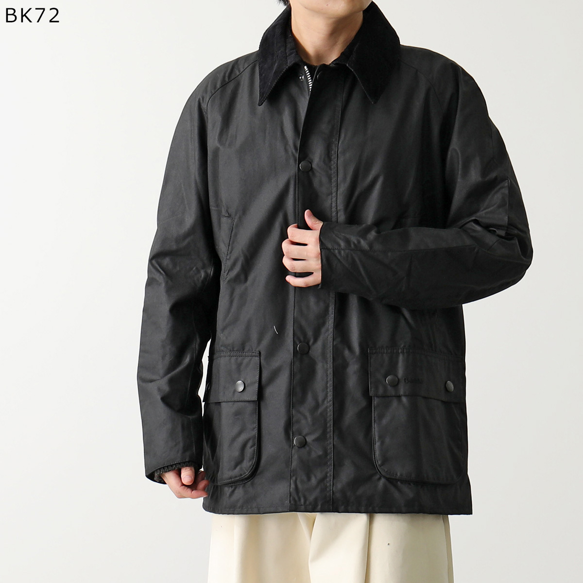 Barbour バブアー ワックスジャケット ASHBY WAX JACKET アシュビー MWX0339 メンズ オイルドコットン ワックス加工 ダブルジップ ロゴ刺繍 カラー4色｜s-musee｜02