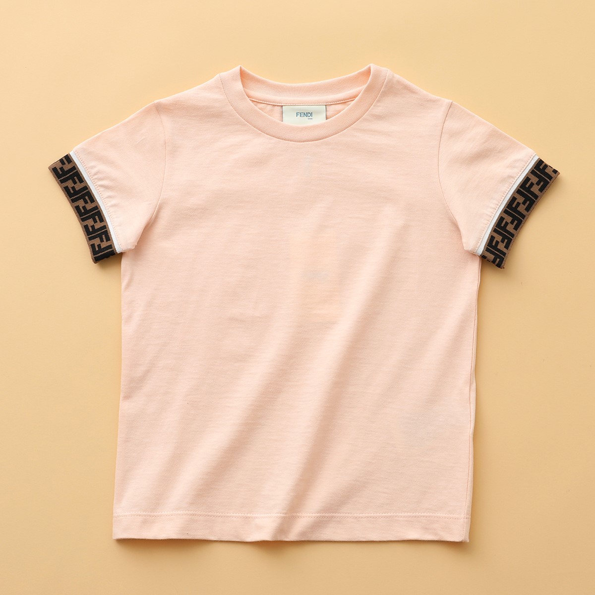 FENDI KIDS フェンディ キッズ Tシャツ JUI018 7AJ ガールズ クルーネック 半...