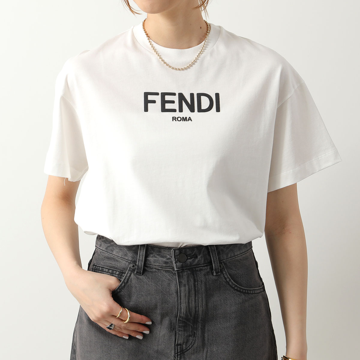 FENDI KIDS フェンディ キッズ Tシャツ JUI137 7AJ レディース クルー