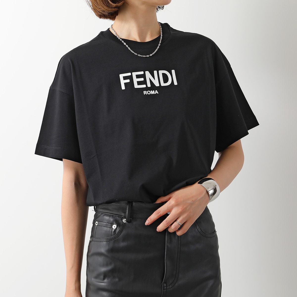 FENDI KIDS フェンディ キッズ Tシャツ JUI137 7AJ レディース クルーネック ...