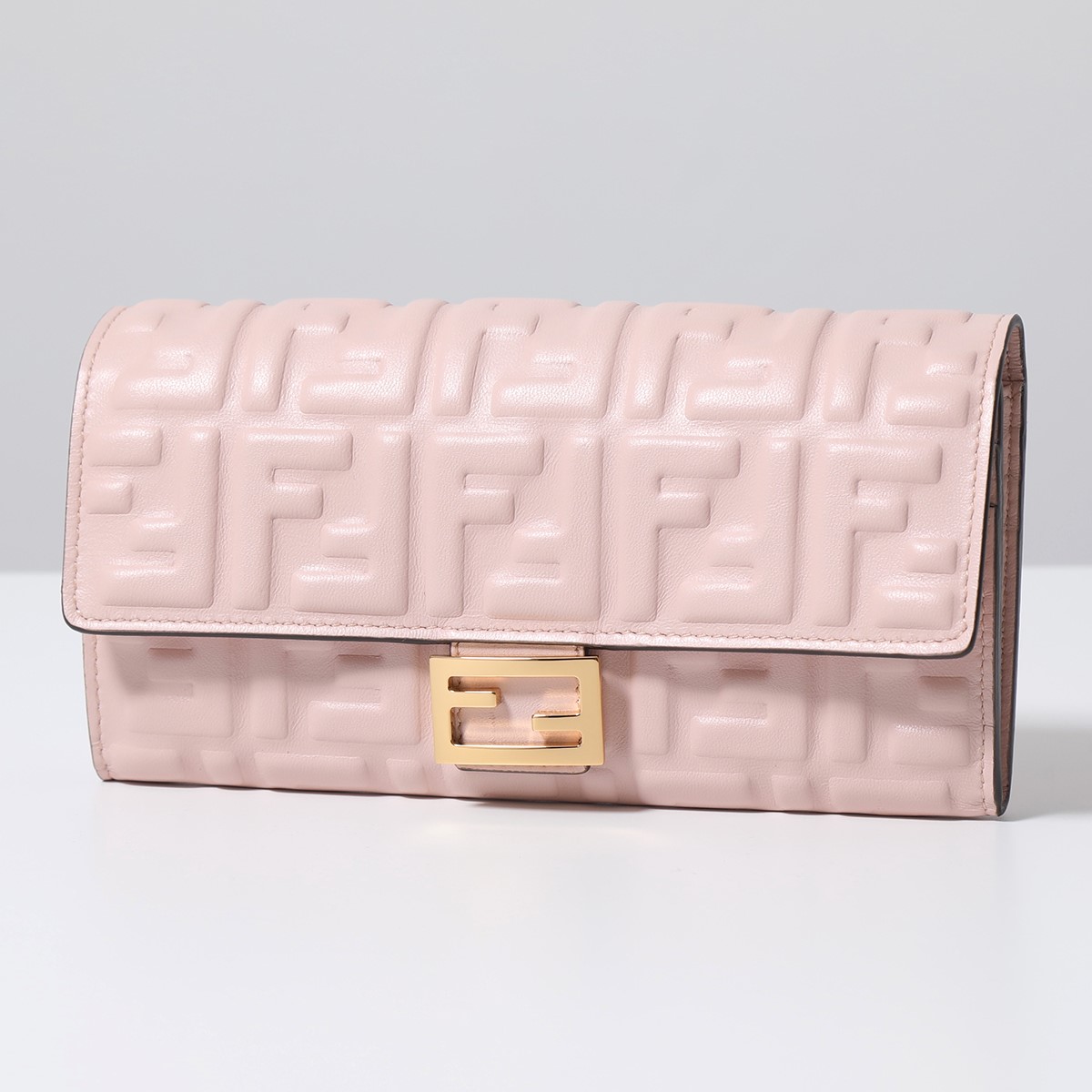 FENDI 長財布 FFロゴ 黒×黄色