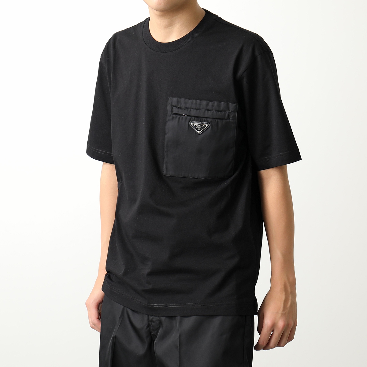 PRADA（プラダ） 半袖 Tシャツ UJN661 11CK メンズ Re-Nylon