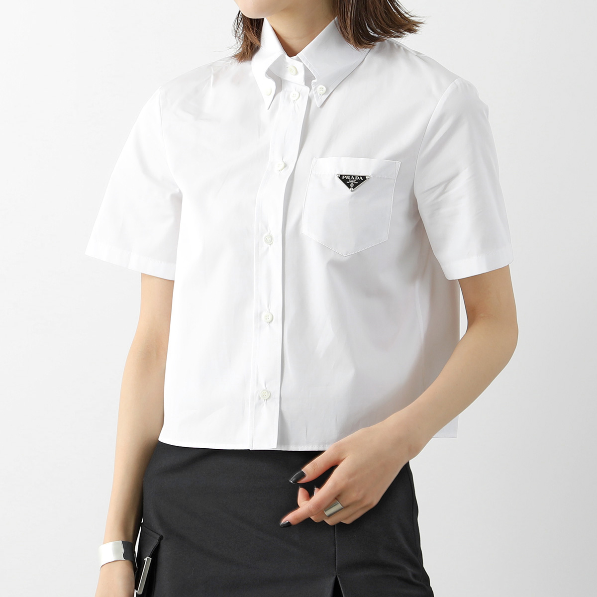 PRADA プラダ ポプリン シャツ P419G 1XV2 レディース コットン