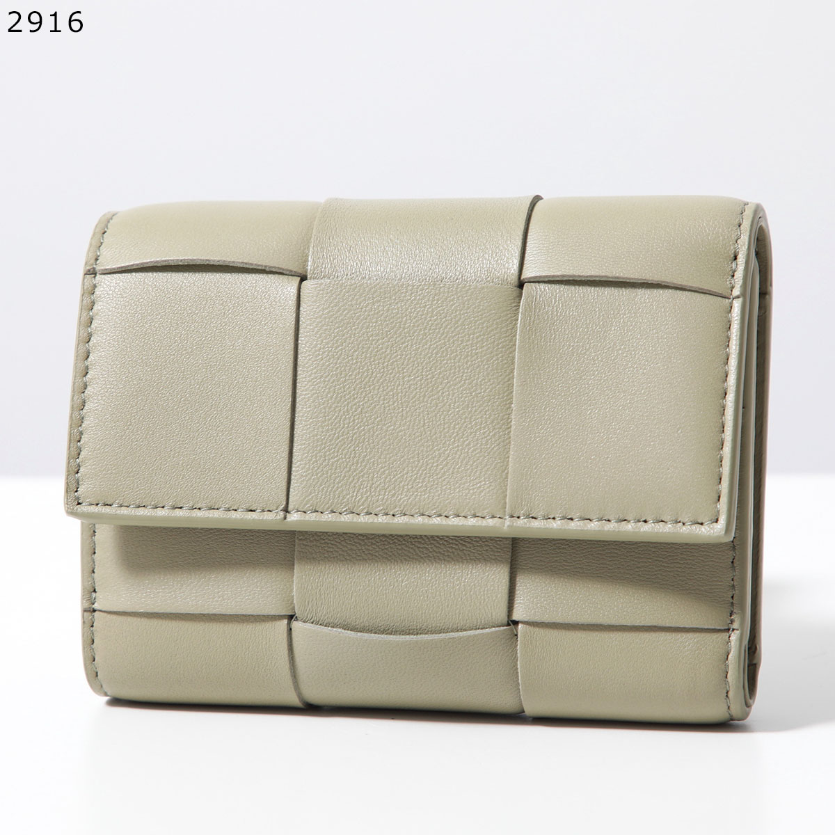 ★関税込★BOTTEGA VENETA★小銭入れ付き 三つ折り財布★TAUPE★ ボッテガヴェネタ 三つ折り財布 メンズ イントレチャート
