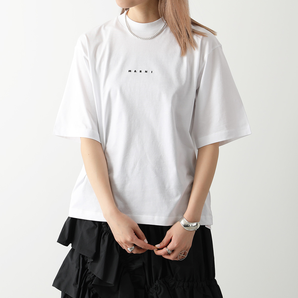MARNI Tシャツ THJE0263P1 USCS87 ミドルスリーブ MARNI マルニ Tシャツ THJE0263P1 USCS87 レディース ミドル