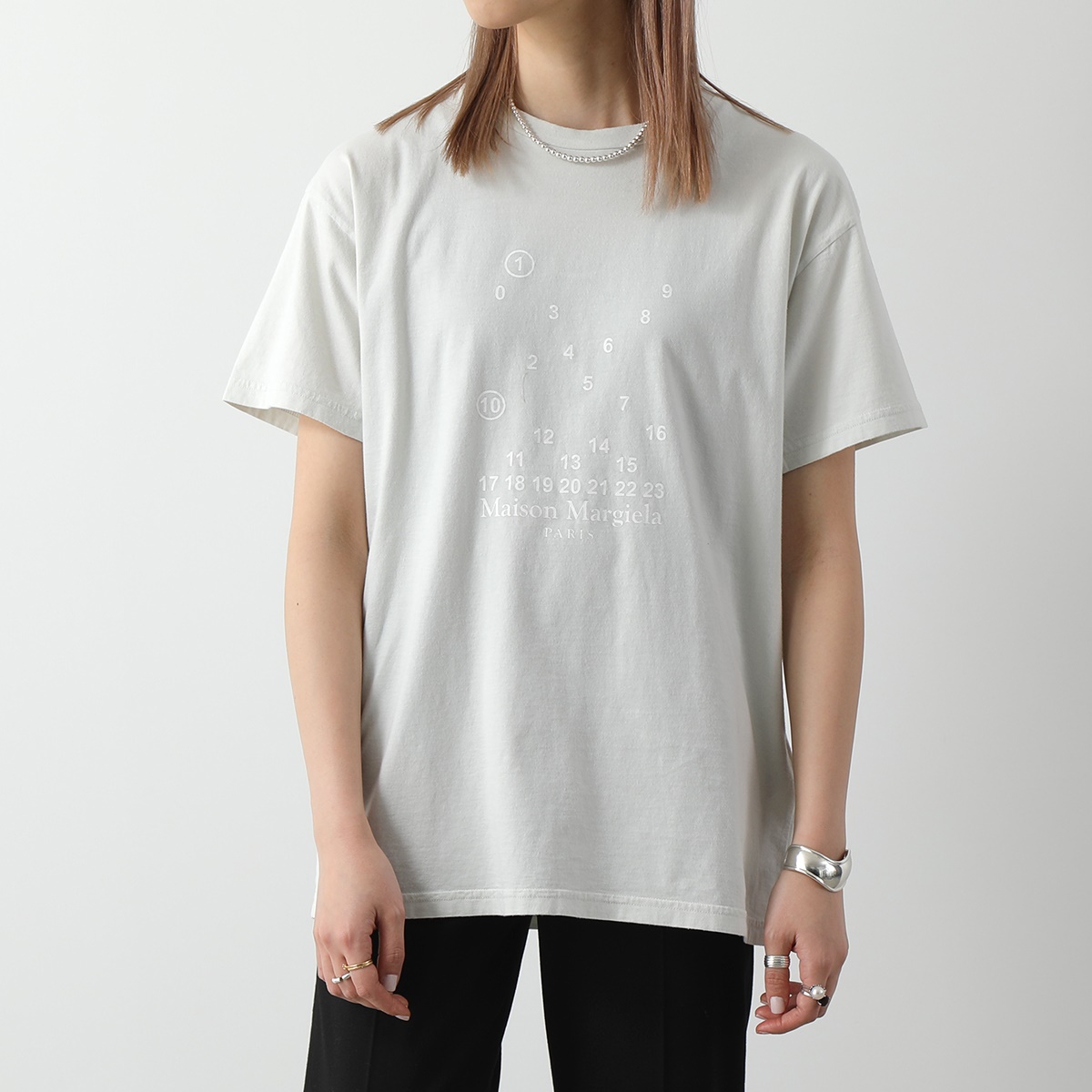 MAISON MARGIELA メゾンマルジェラ 1 10 半袖 Tシャツ S51GC0521 S51GC0522 S20079 レディース カットソー ロゴT クルーネック コットン カラー2色｜s-musee｜02