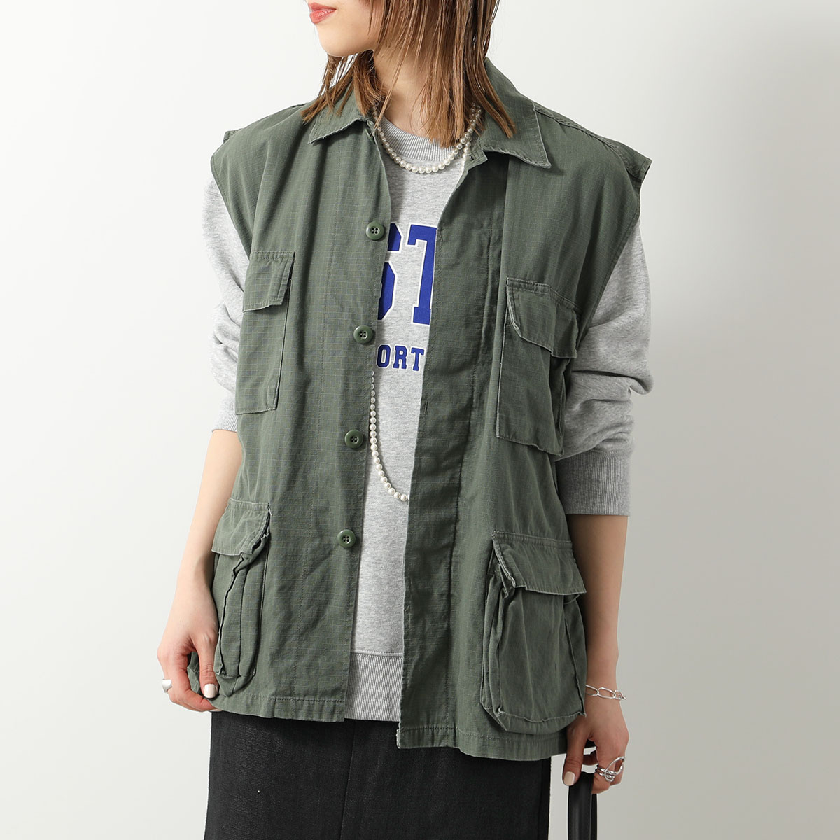 ROTHCO ロスコ ベスト BDSH NOSLEEVE レディース コットン ジレ ノースリーブ ミリタリー ヴィンテージ加工 カラー2色 ROTHCO ロスコ ベスト BDSH NOSLEEVE レディース コットン ジレ