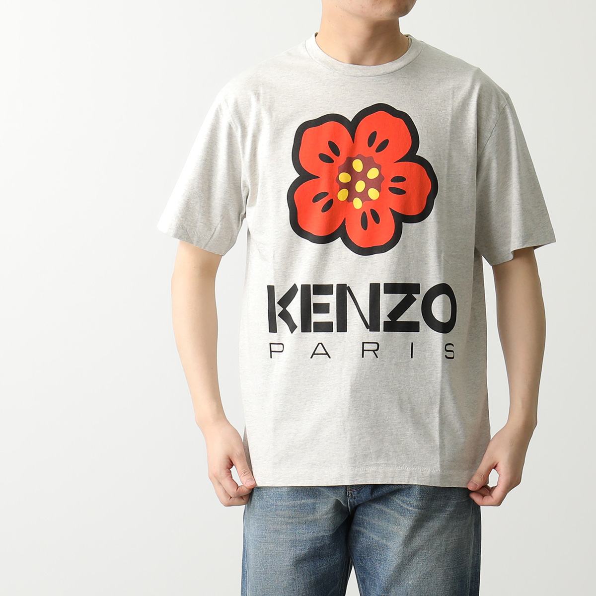 KENZO ケンゾー 半袖 Tシャツ BOKE FLOWER FD55TS4454SO メンズ カットソー クルーネック コットン フラワー 花 ロゴT カラー4色｜s-musee｜03