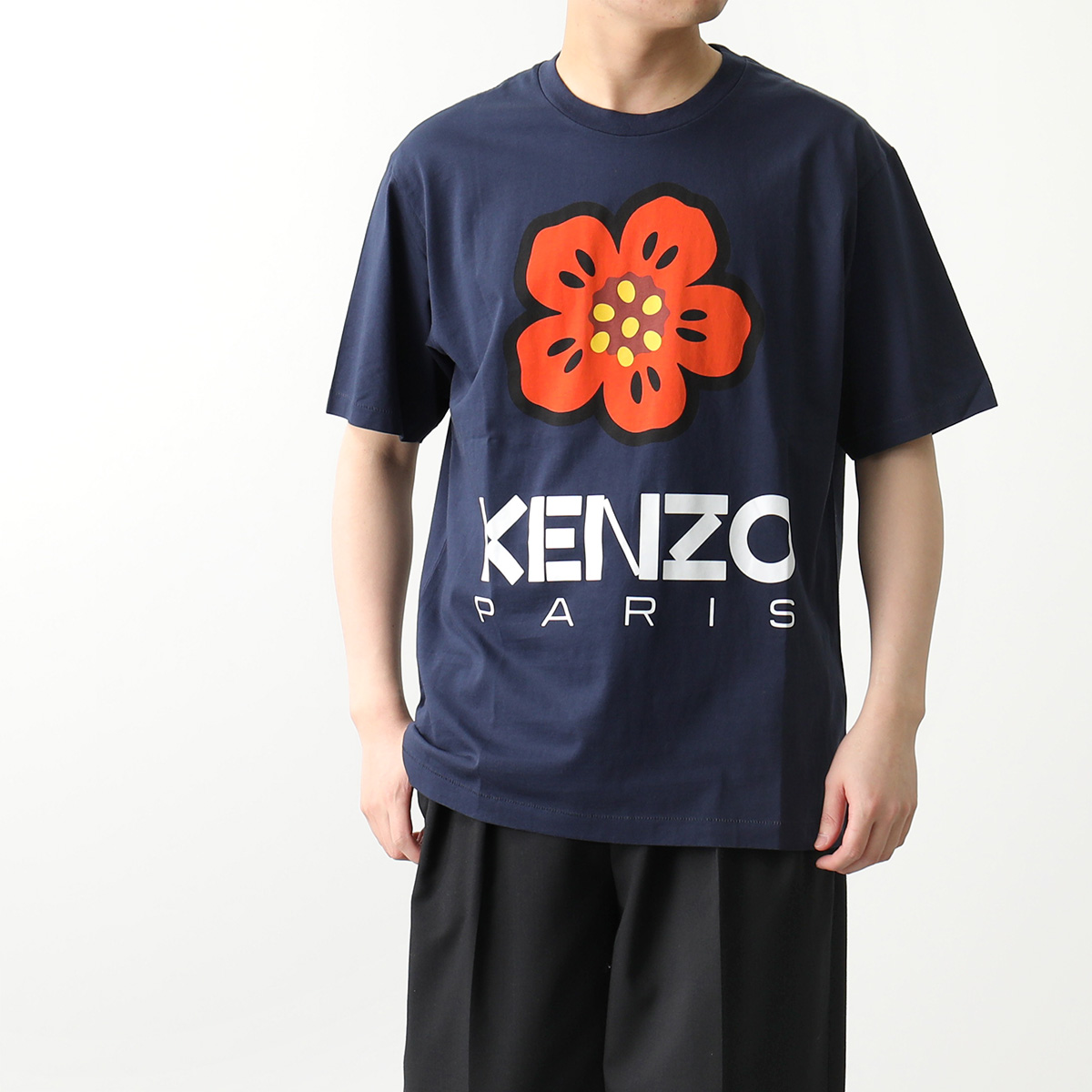KENZO ケンゾー 半袖 Tシャツ BOKE FLOWER FD55TS4454SO メンズ カットソー クルーネック コットン フラワー 花 ロゴT カラー4色｜s-musee｜04