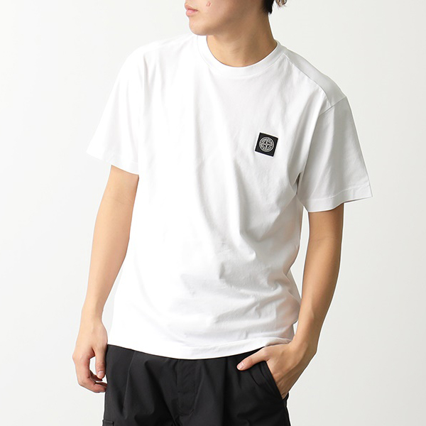 STONE ISLAND ストーンアイランド 半袖Tシャツ 801524113 メンズ ロゴパッチ ロゴT コットン クルーネック カットソー  カラー3色