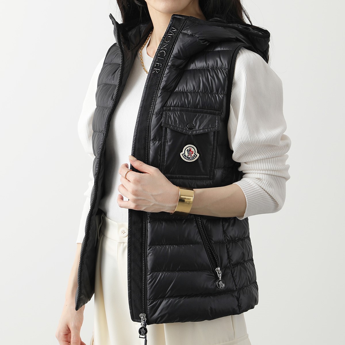 MONCLER モンクレール ダウンベスト GLYGOS 1A00028 595ZZ レディース ジレ ナイロン フード付き ロゴ カラー3色 :  350307126 : インポートセレクトmusee - 通販 - Yahoo!ショッピング