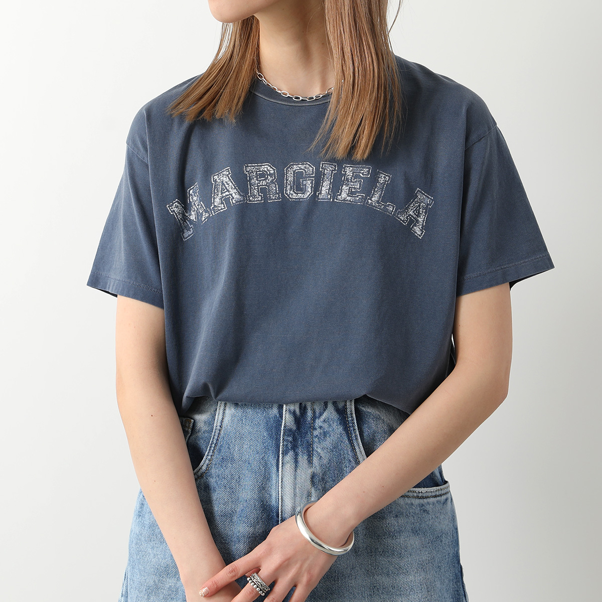 MAISON MARGIELA メゾンマルジェラ 1 10 半袖 Tシャツ S51GC0523 S20079 レディース カットソー ロゴT コットン クルーネック カラー2色 | Maison Margiela | 01