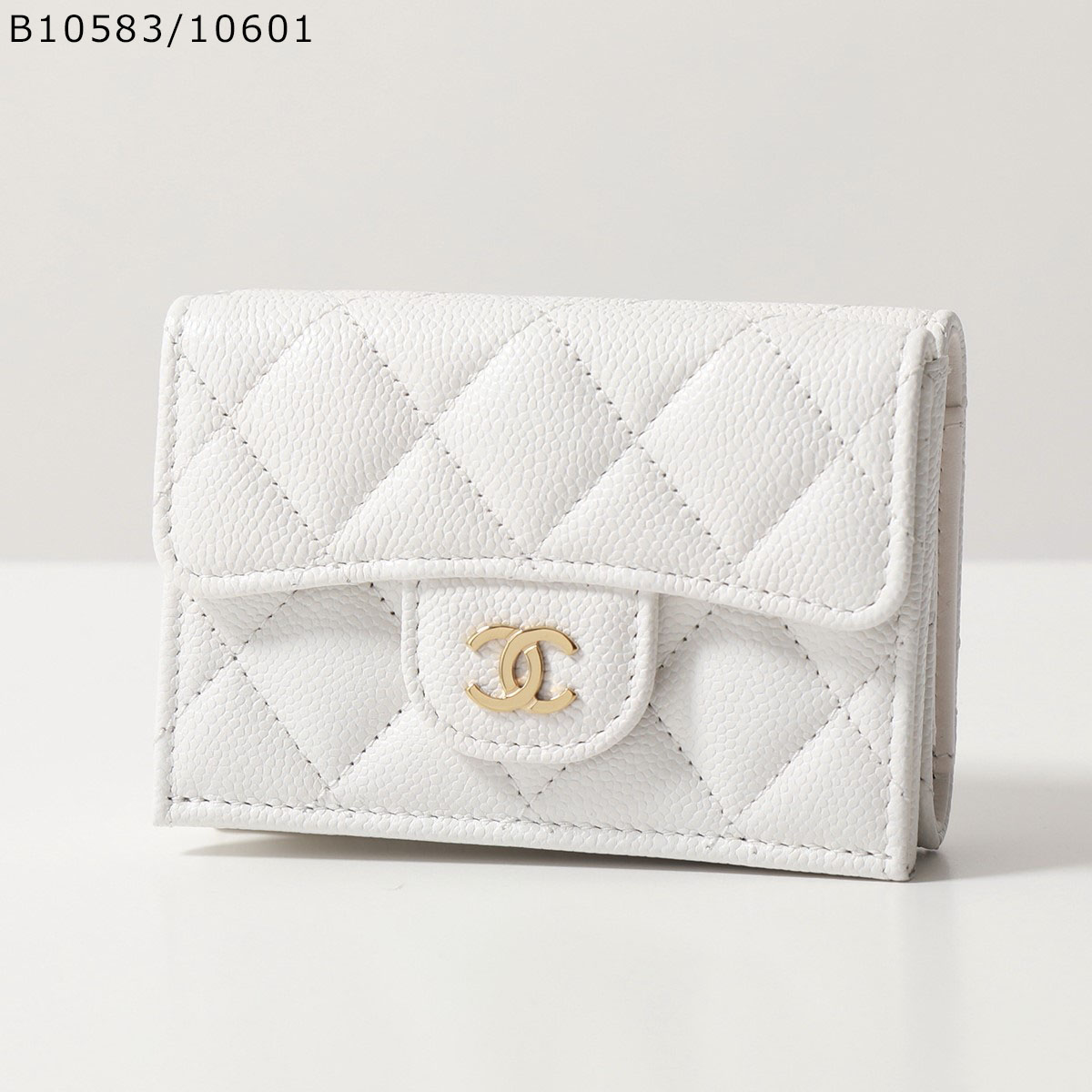 CHANEL シャネル 三つ折り財布 AP0230 B10583 Y33352 Y04059 Y01480 B15532 MATELASSE  マトラッセ レザー ココマーク カラー10色