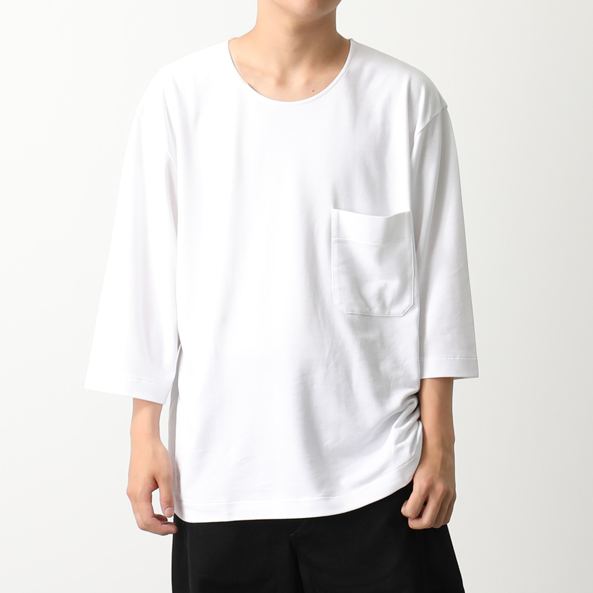 Lemaire ルメール 半袖Tシャツ BOXY T-SHIRT ボクシー TO1031 LJ054 メンズ コットン 胸ポケット クルーネック  オーバーサイズ カラー3色