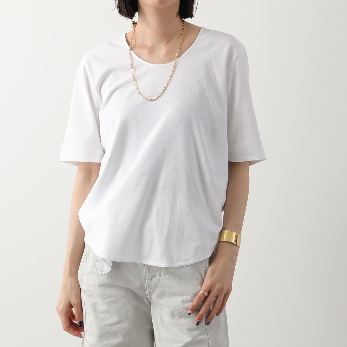 LEMAIRE Lemaire ルメール 半袖Tシャツ CREPE T-SHIRT クレープ