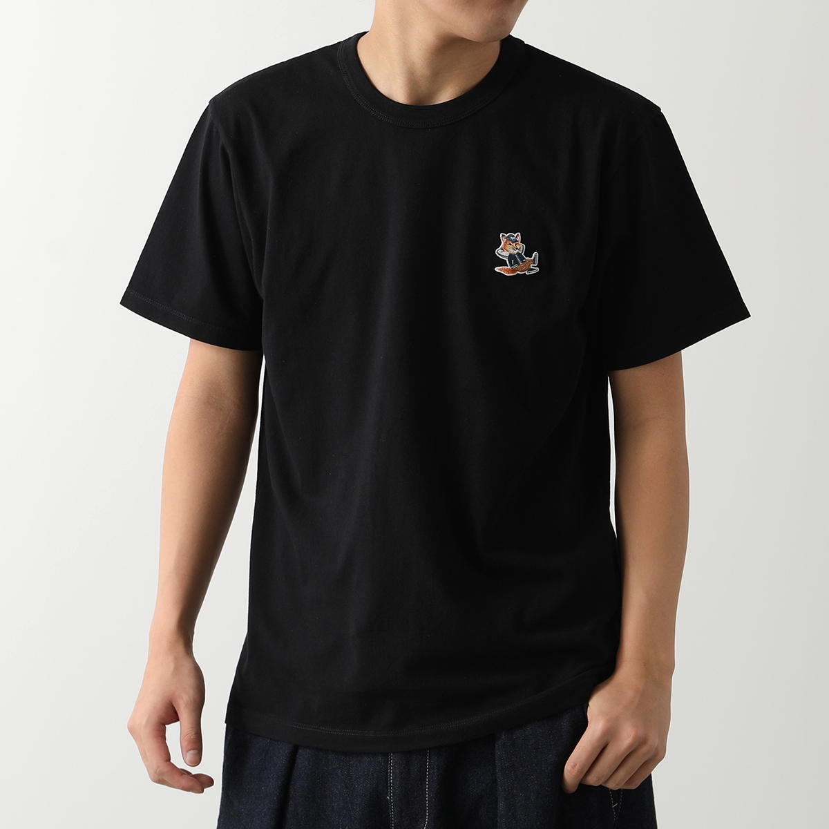 【MAISON KITSUNE】 FOX PATCH POCKET ロゴ半袖 Tシャツ☆ TRICOLOR FOX PATCH CLASSIC POCKET TEE-SHIRT | Maison Kitsuné