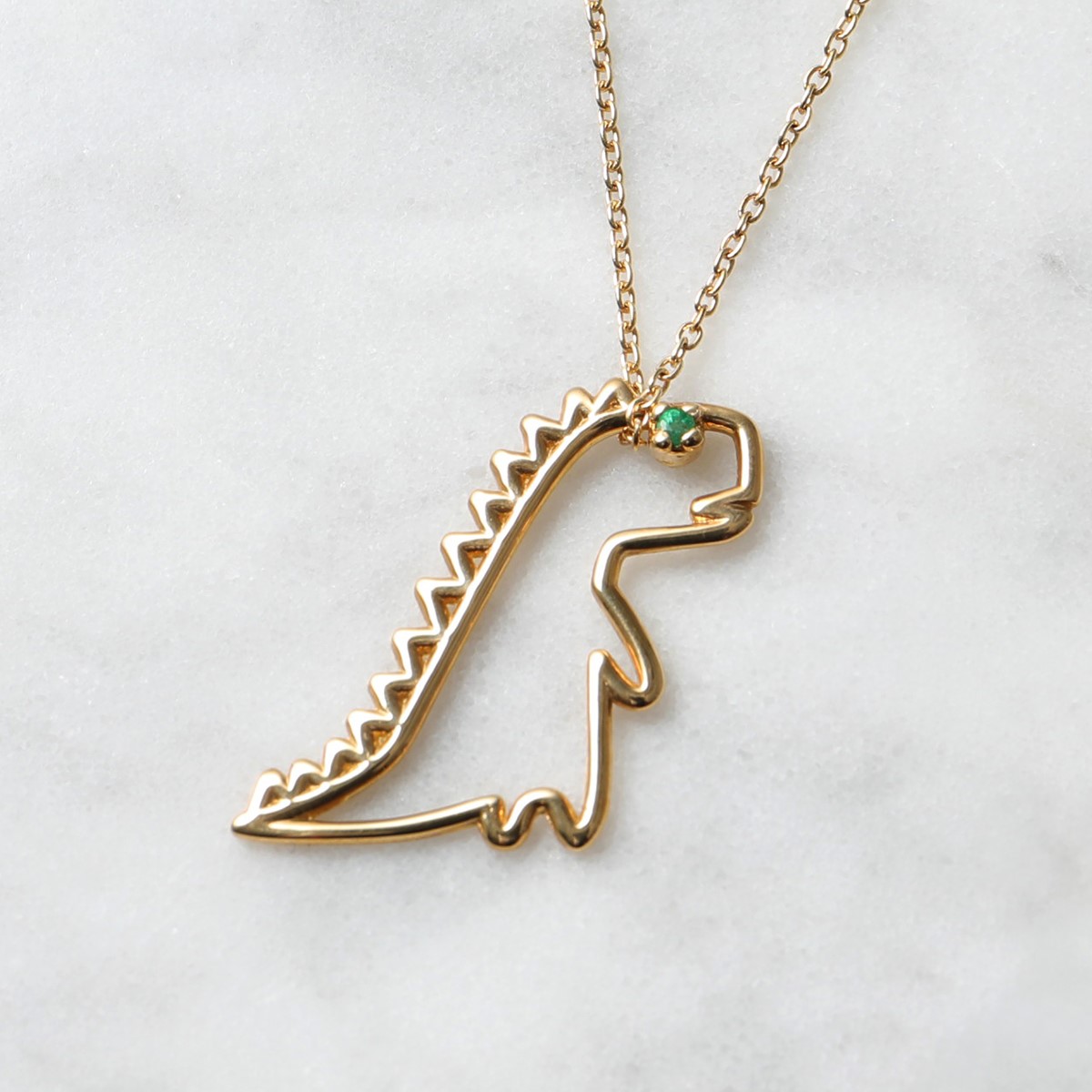 ALIITA アリータ ネックレス DINO ESMERALDA NECKLACE ROLO レディース 恐竜 モチーフ エメラルド ペンダント  アクセサリー YELLOW-GOLD-9KT : 350320063 : インポートセレクトmusee - 通販 - Yahoo!ショッピング