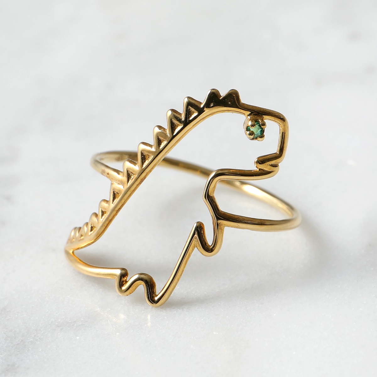 ALIITA アリータ リング DINO ESMERALDA RING レディース 指輪 恐竜 モチーフ エメラルド アクセサリー  YELLOW-GOLD-9KT : 350320064 : インポートセレクトmusee - 通販 - Yahoo!ショッピング