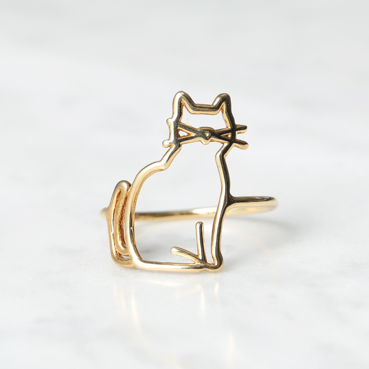 本格派ま！ ALIITA アリータ リング MIAU RING レディース 猫 モチーフ アクセサリー